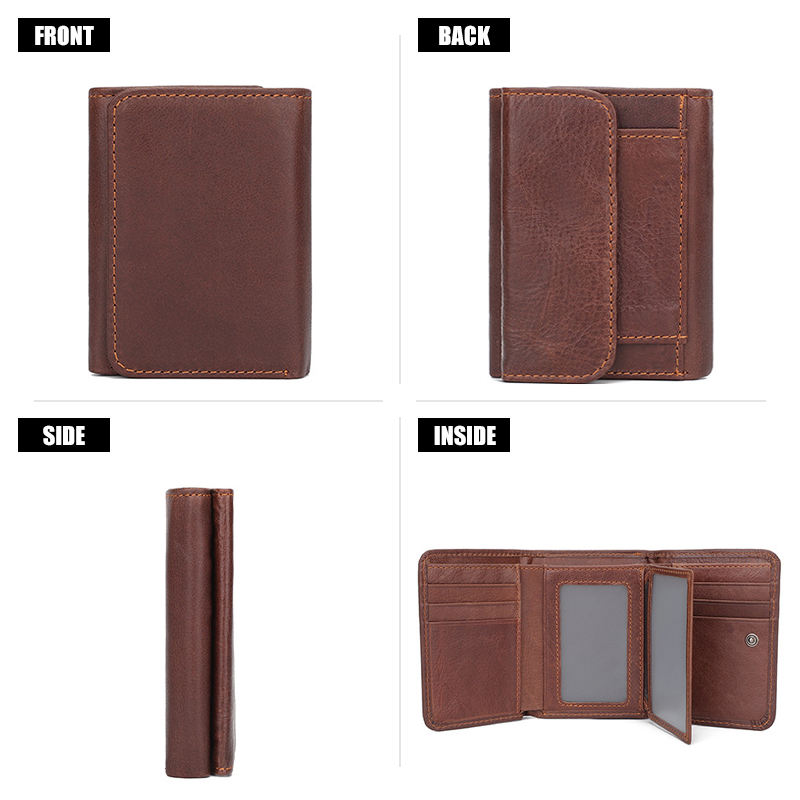 Premium Multi-Functional Men's Leather Wallet & Credit Card Holder