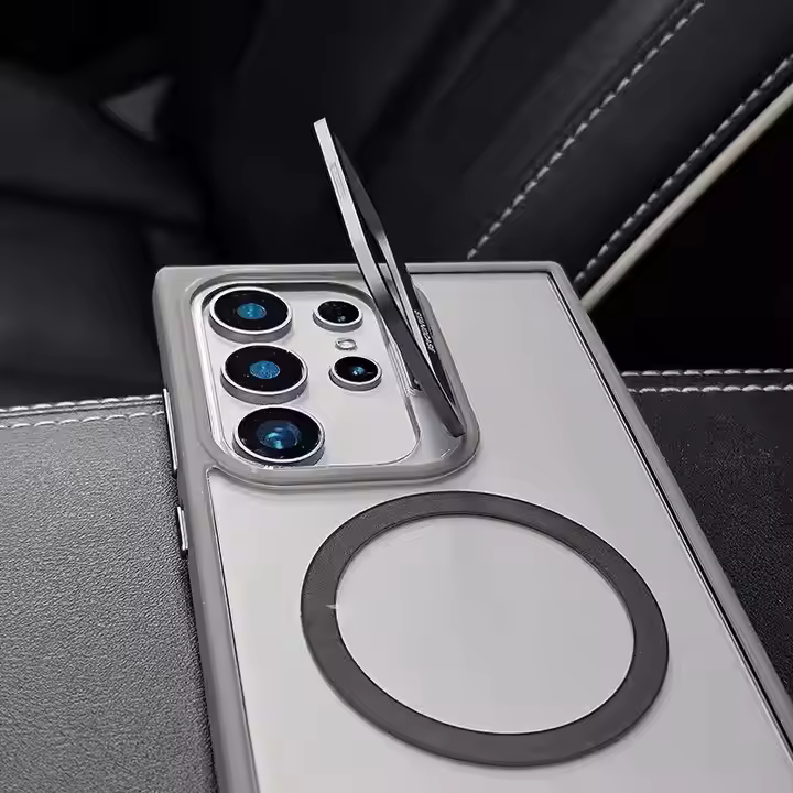 Luxury Camera Lens Flip Bracket Case - Samsung Series
