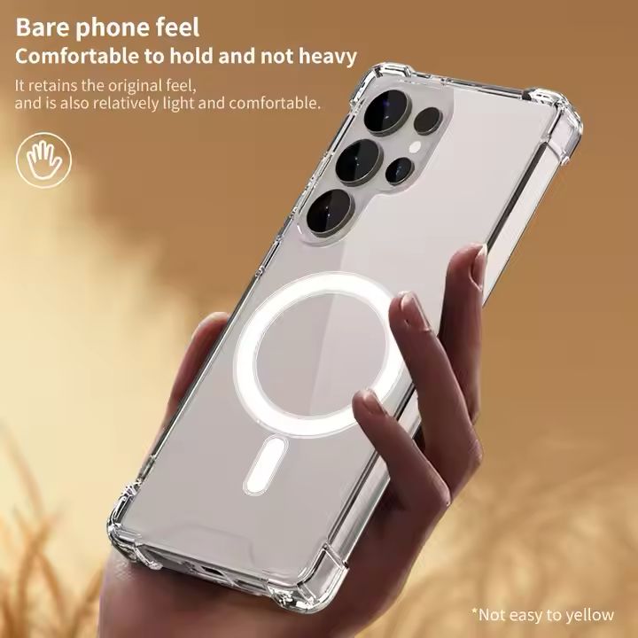 Crystal Clear Anti-Yellow Case for Samsung Galaxy Series – Shockproof & Slim Fit